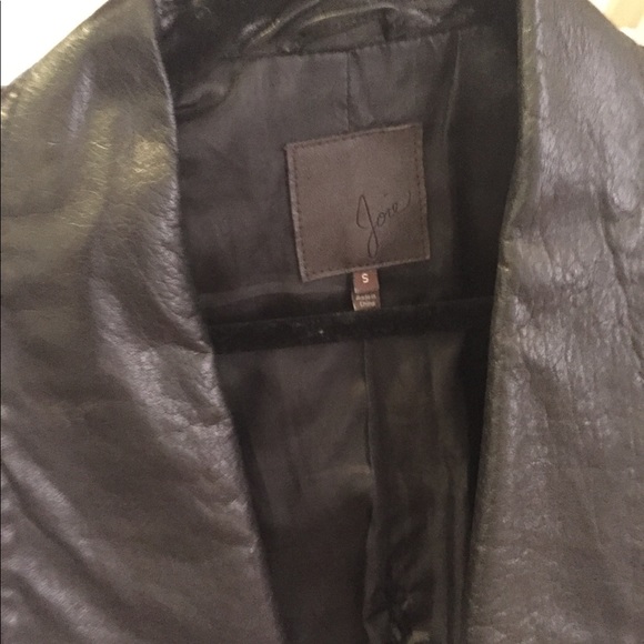 Joie black leather jacket - Picture 5 of 8